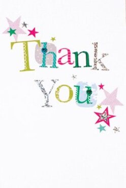 This thank you card encapsulates a sense of pure delight, its jubilant colours and detailed artistry mirroring the vibrancy found in Lisson Grove. The phrase 'Thank You' graces the immaculate front, each letter standing out in a patchwork of lively lime, rich fuchsia, and deep blue-colours inspired by weekend strolls along St John's Wood's leafy avenues. Subtle patterns and glimmers of silver catch the eye, their textures inviting touch and recalling the tactile pleasures of handcrafted treasures found in the neighbourhood's artisan markets. Tiny stars in magenta, teal, and gold tumble across the card's corners, their playful scattering resembling confetti after a canal-side gathering. The bright white background serves as a perfect stage for this outpouring of gratitude, much like the open spaces of Regent's Park nearby. Whether paired with a cheerful hand-tied bouquet or shared on its own, this card offers a sincere thank you-a creative flourish that reflects the artistry and warmth of Lisson Grove. Its crafted charm is a natural extension of any gift delivered locally, offering reassurance and a touch of personal delight.